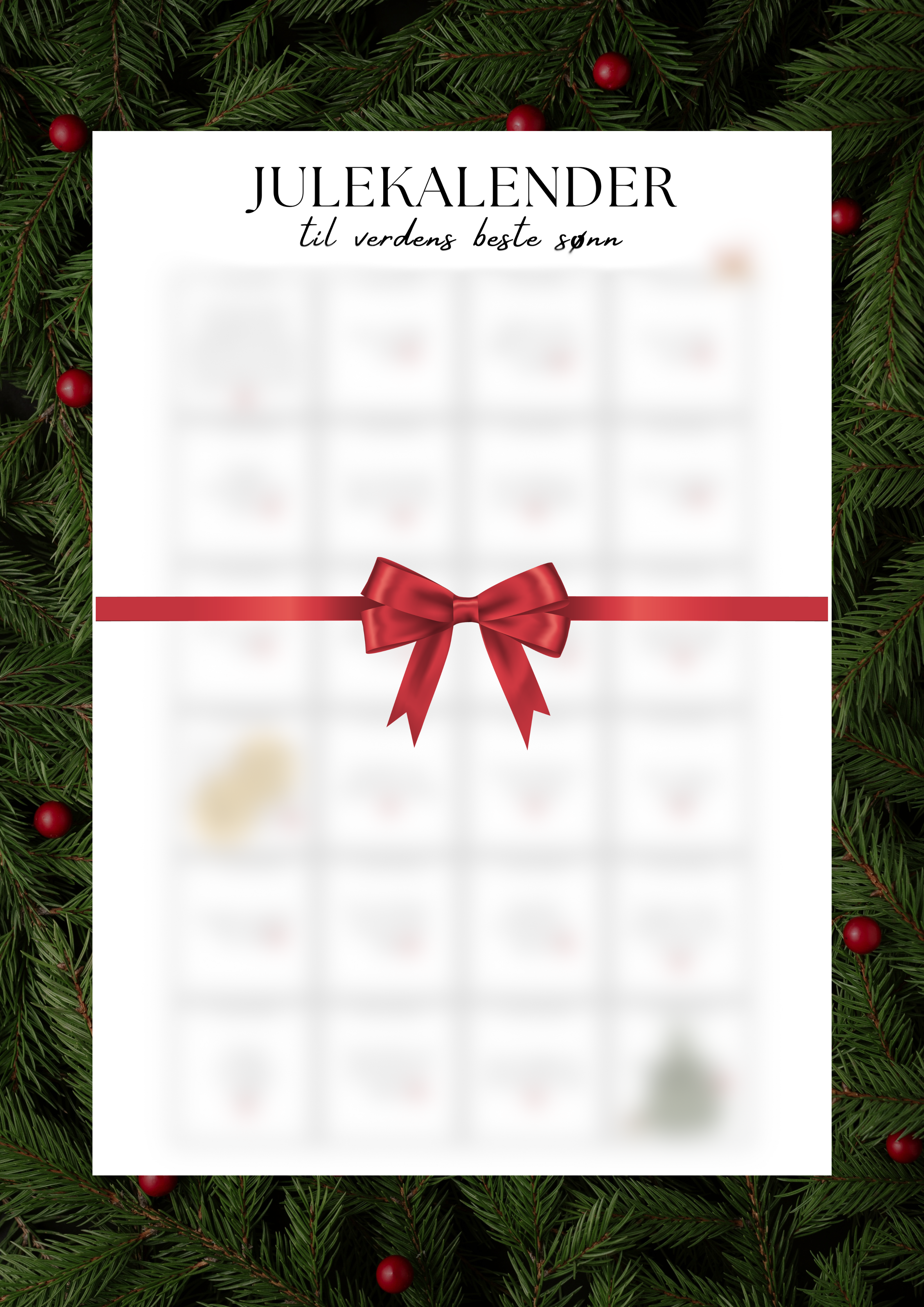 Julekalender til SØNN (personlig)