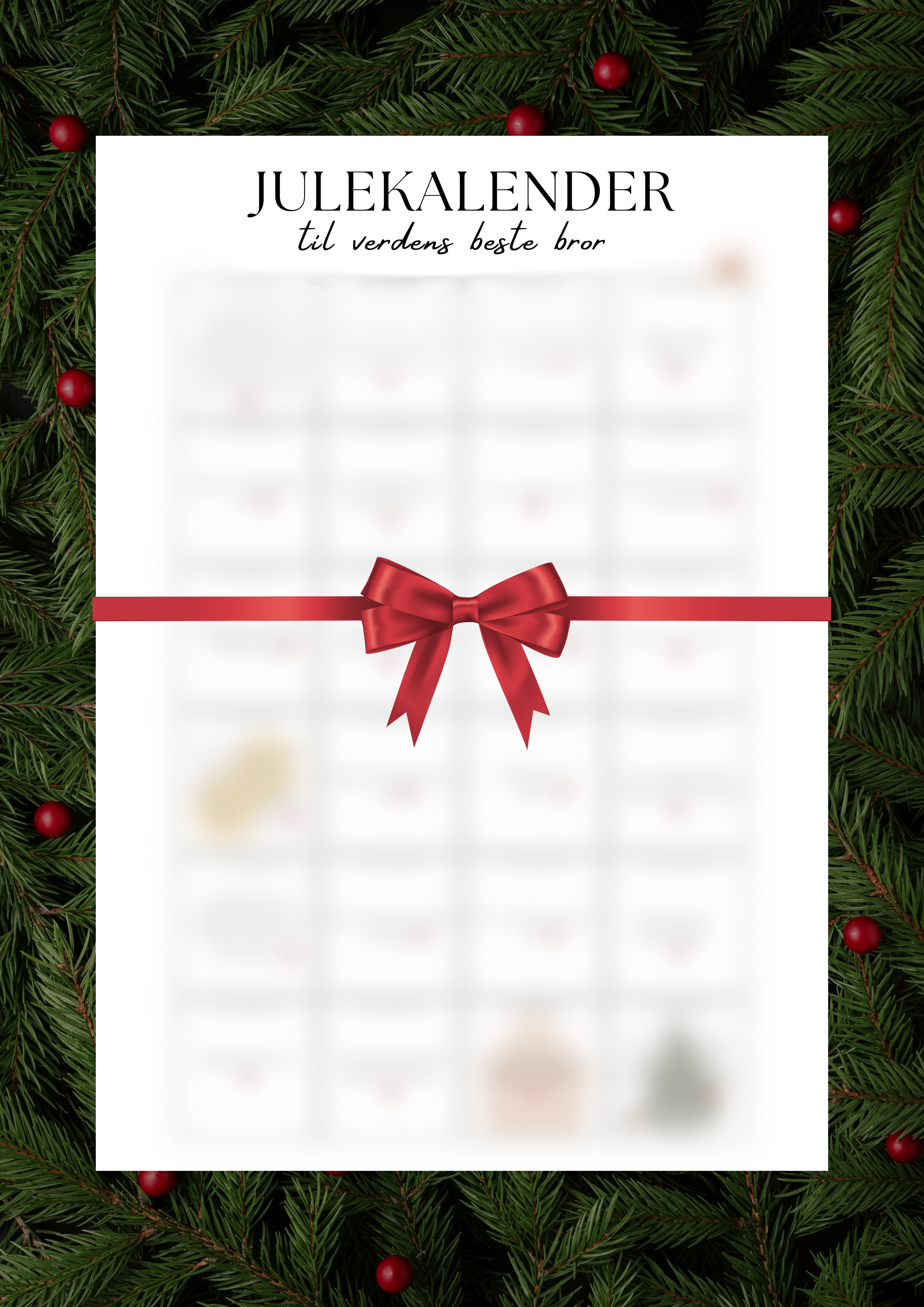 Julekalender til BROR (personlig)