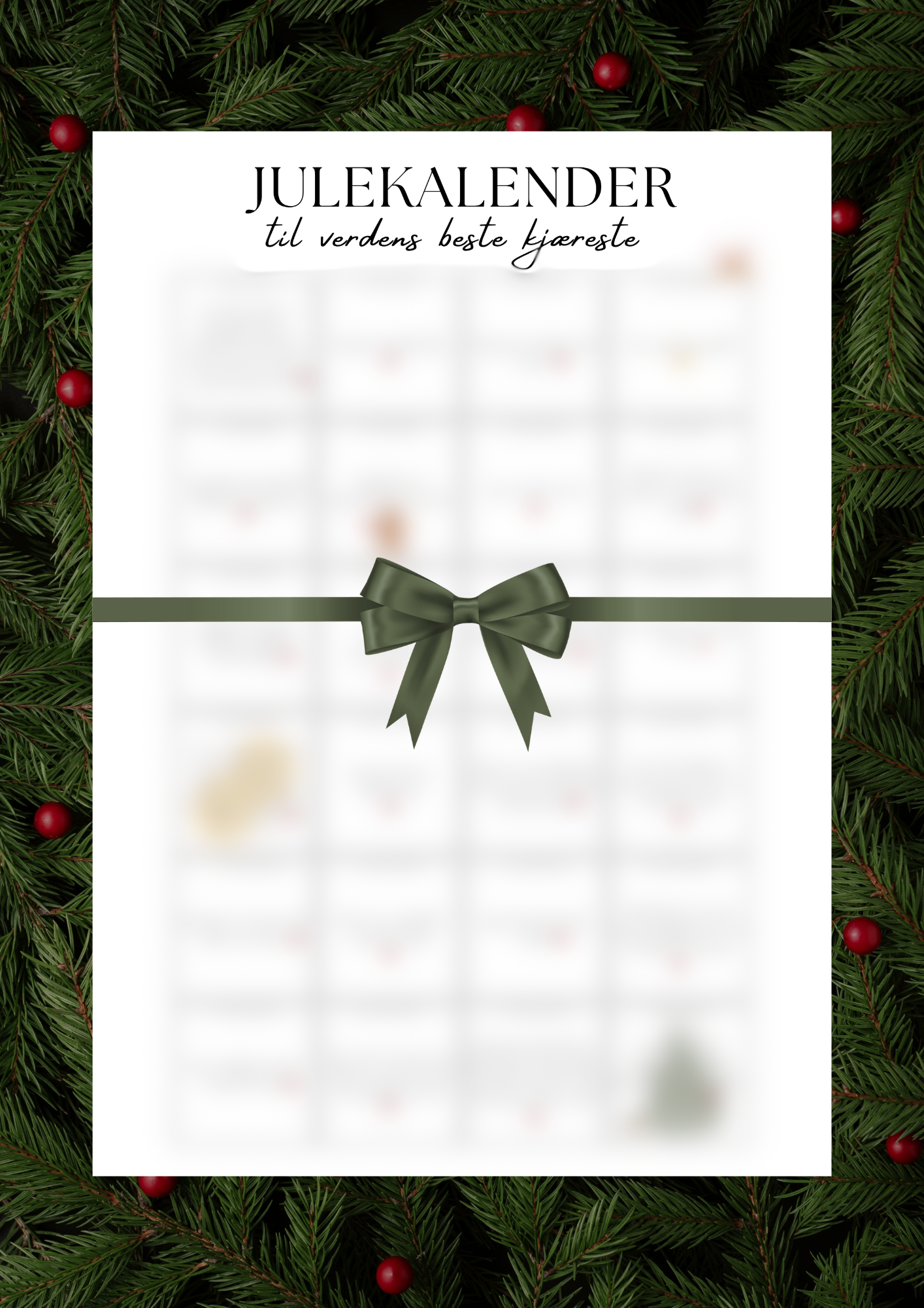 Julekalender til KJÆRESTE (med aktiviteter)