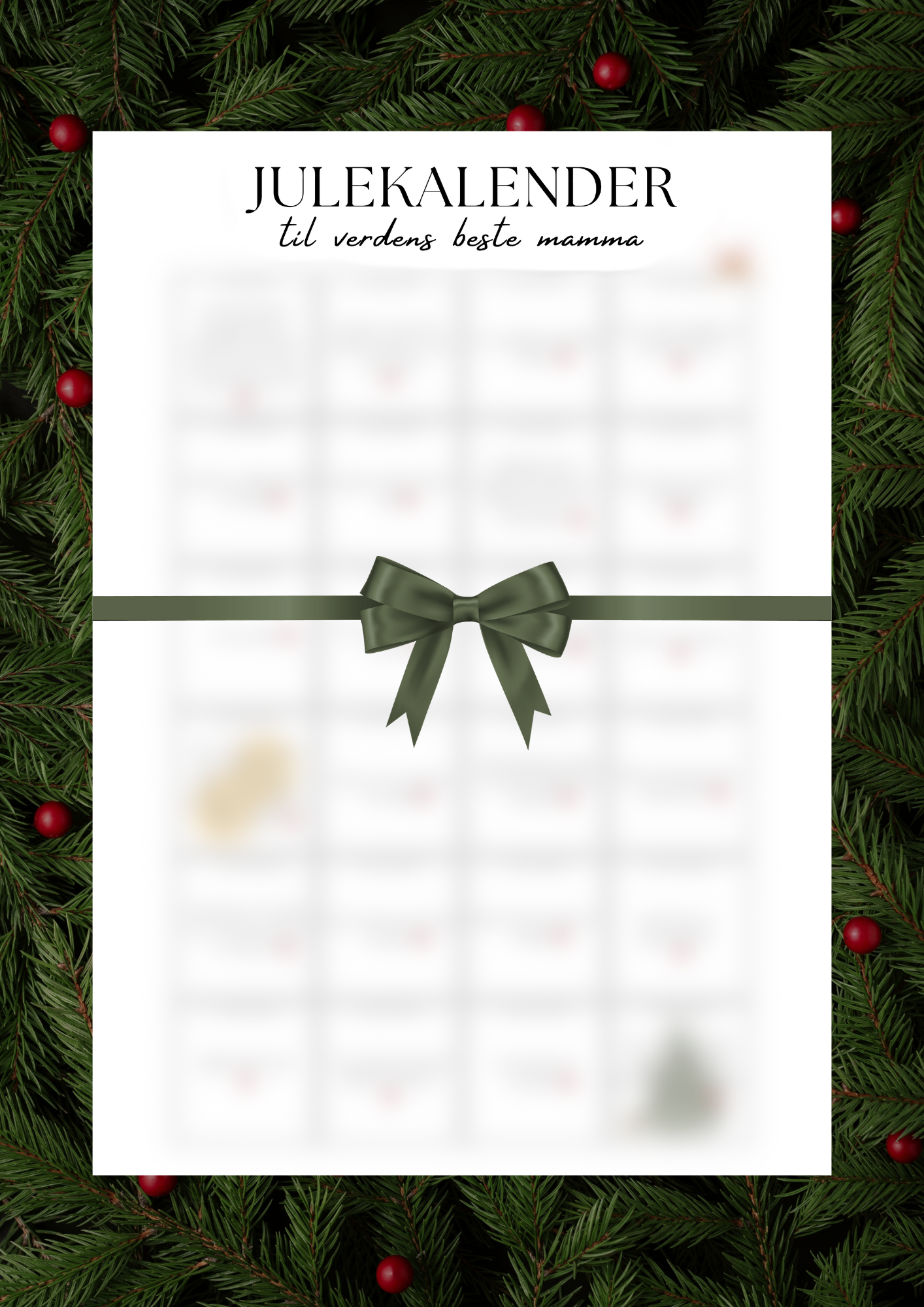 Julekalender til MAMMA (med aktiviteter)